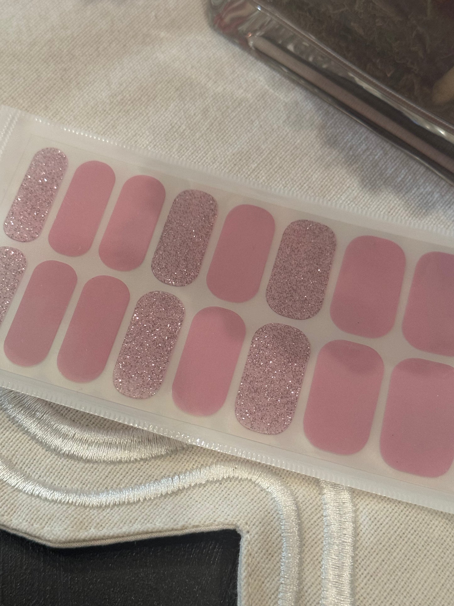 Soft Pink “Clean Girl” Nail Wraps