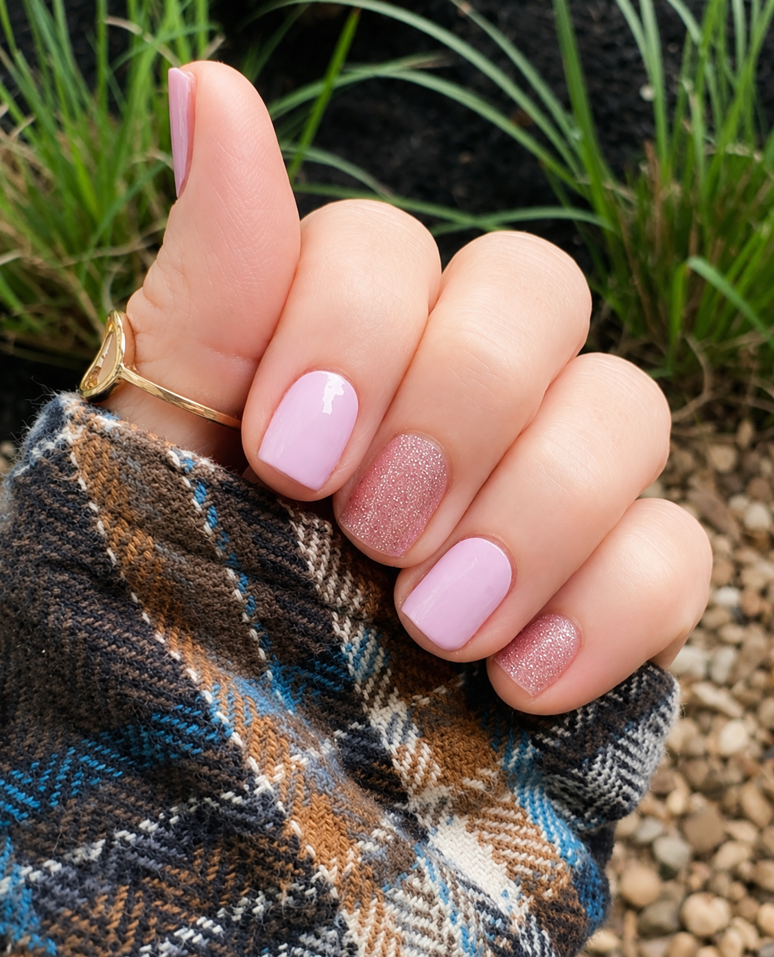 Soft Pink “Clean Girl” Nail Wraps